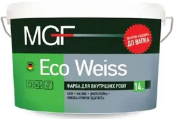 Краска акриловая MGF М1 Eco Weiss 14кг - PRORAB image-2