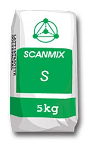 Шпаклівка фасадна SCANMIX S фінішна біла 5кг - купити за найкращою ...